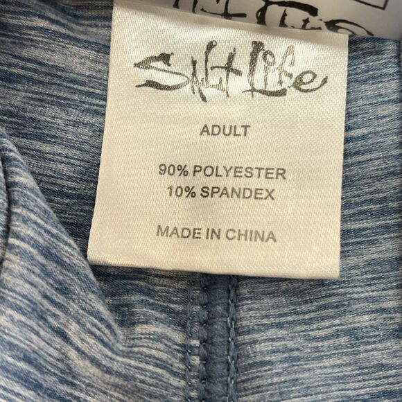 Salt Life SLX Brushed Performance Jogger Lounger Blue Sz L Unisex Drawstring - Picture 8 of 12